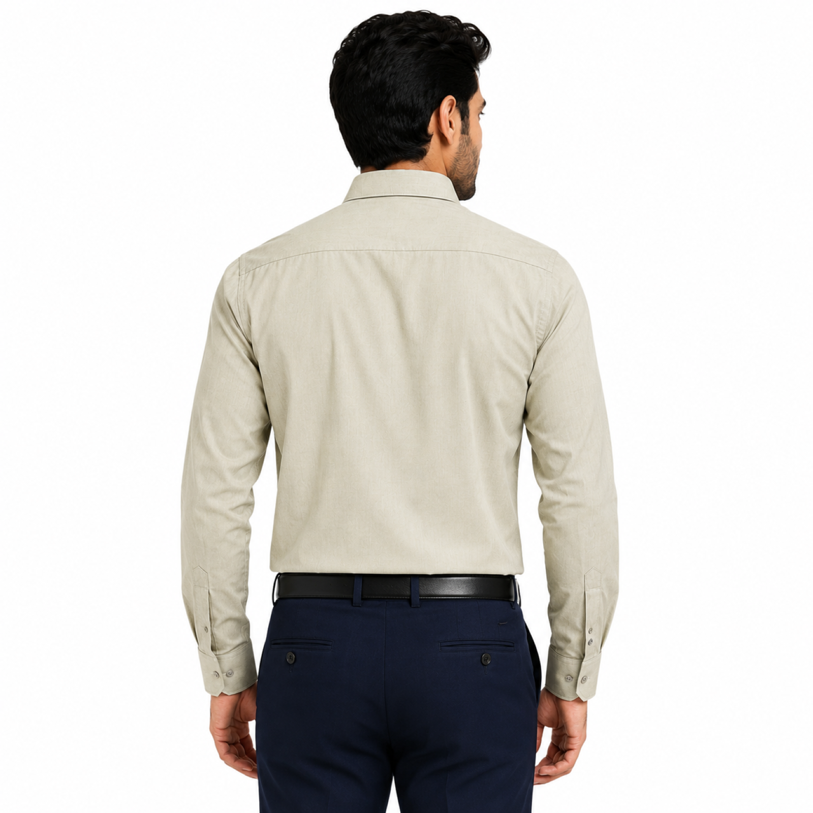 Men's Parrot Green Solid Formal Shirt