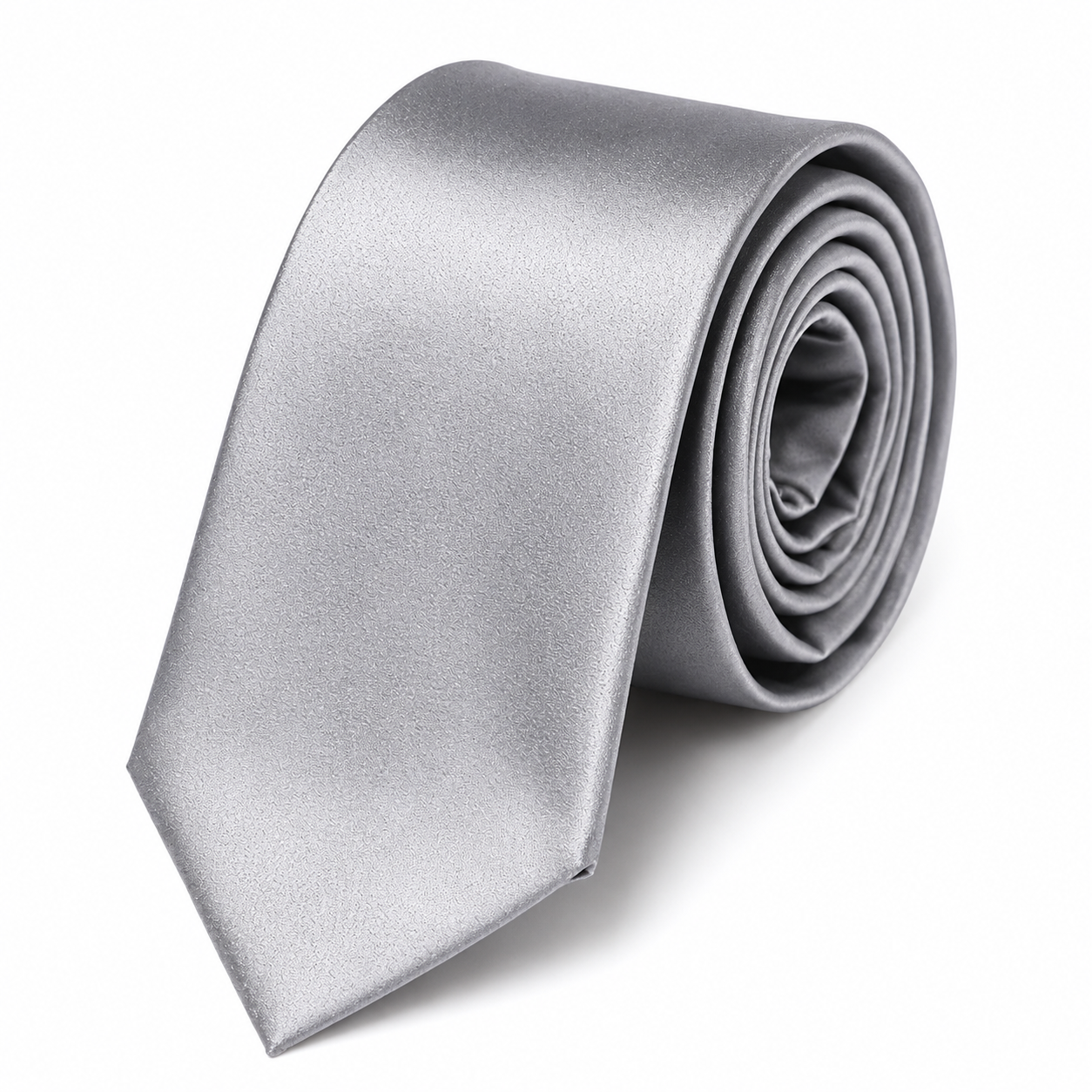 Modern Silver Tie