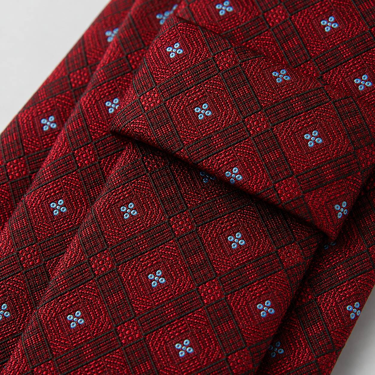 Maroon Floral Tie
