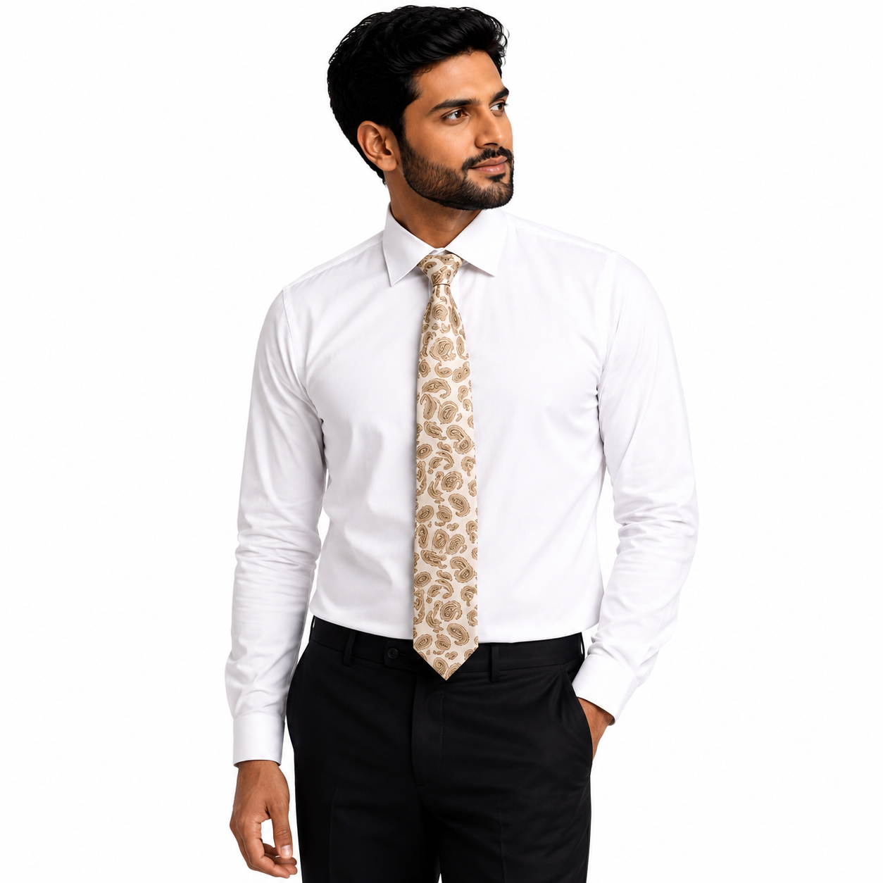 Yellow Paisley Tie