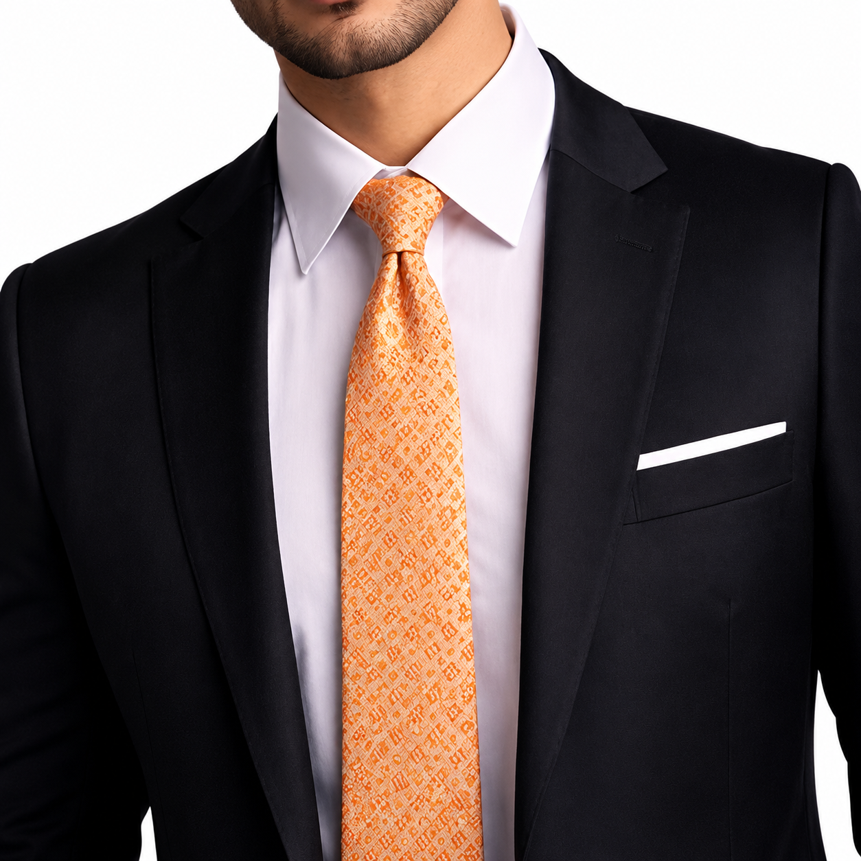 Orange Classic Tie