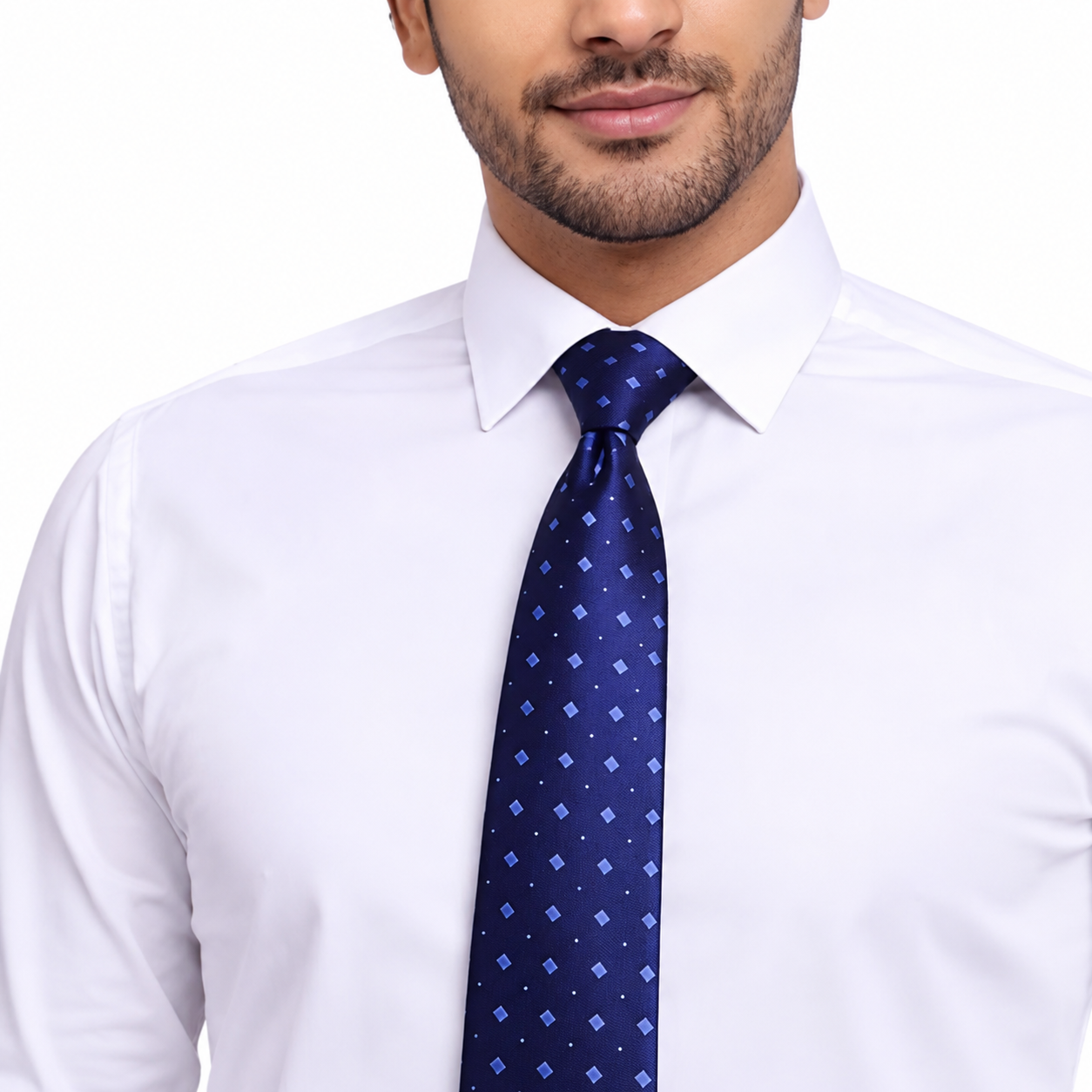 Navy Blue Dotted Tie