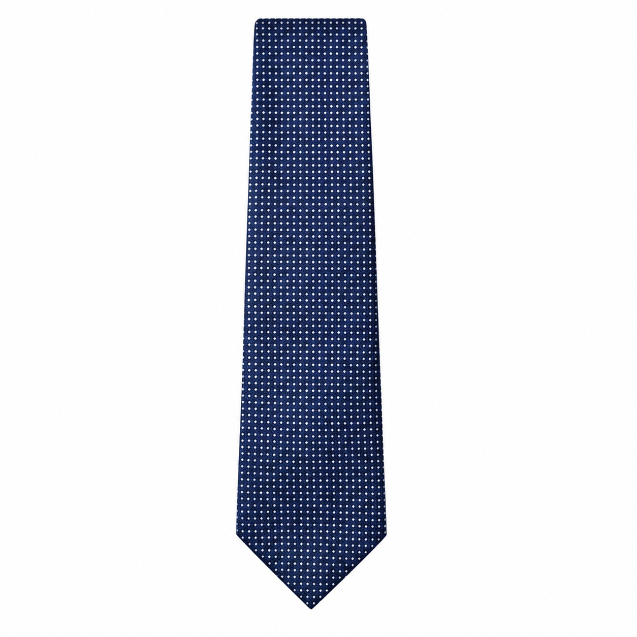 Men's Luxury Micro-Patterned Royal Blue Silk Formal Necktie