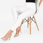Women's Arctic Edge Slim Fit White Trousers