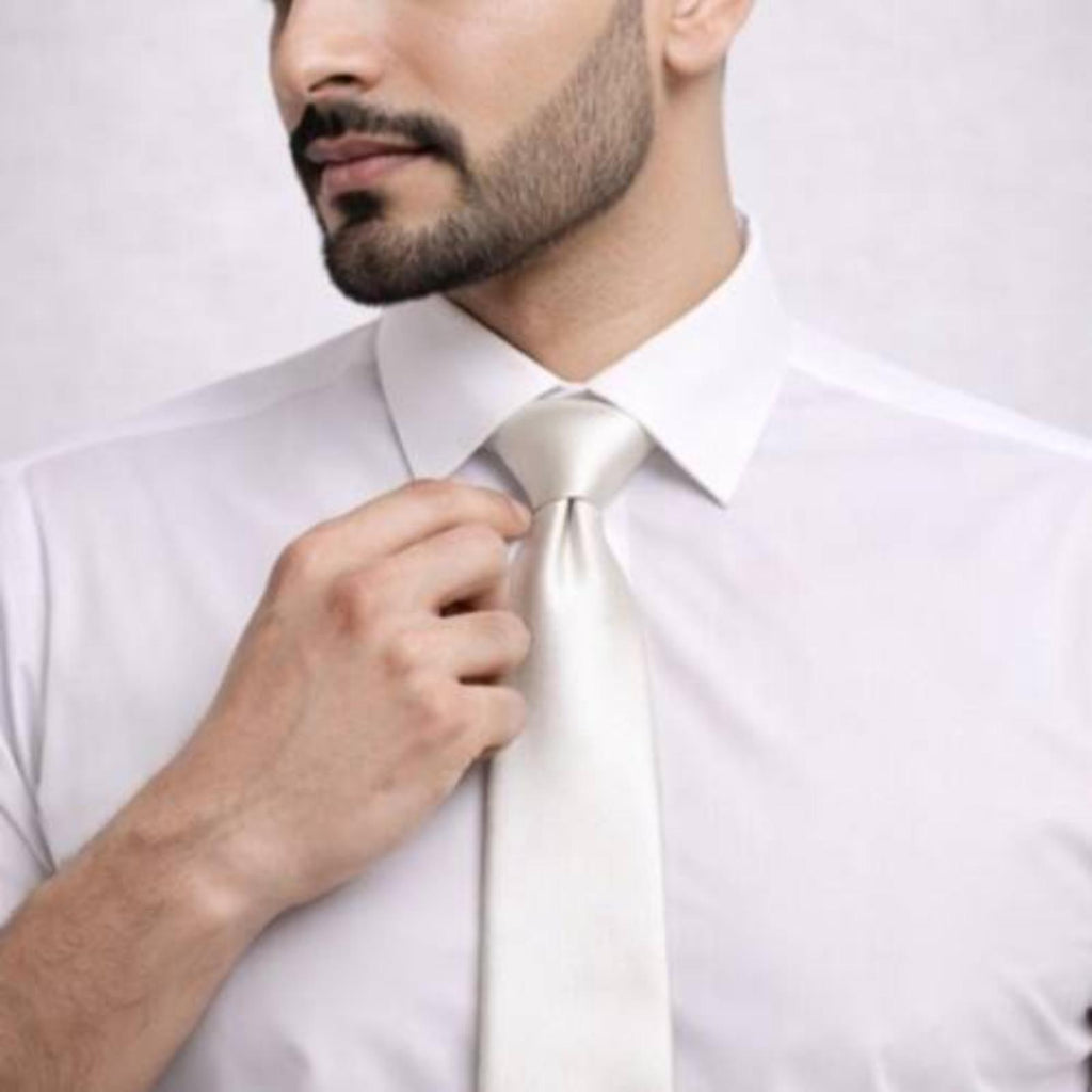 Modern Silver Tie