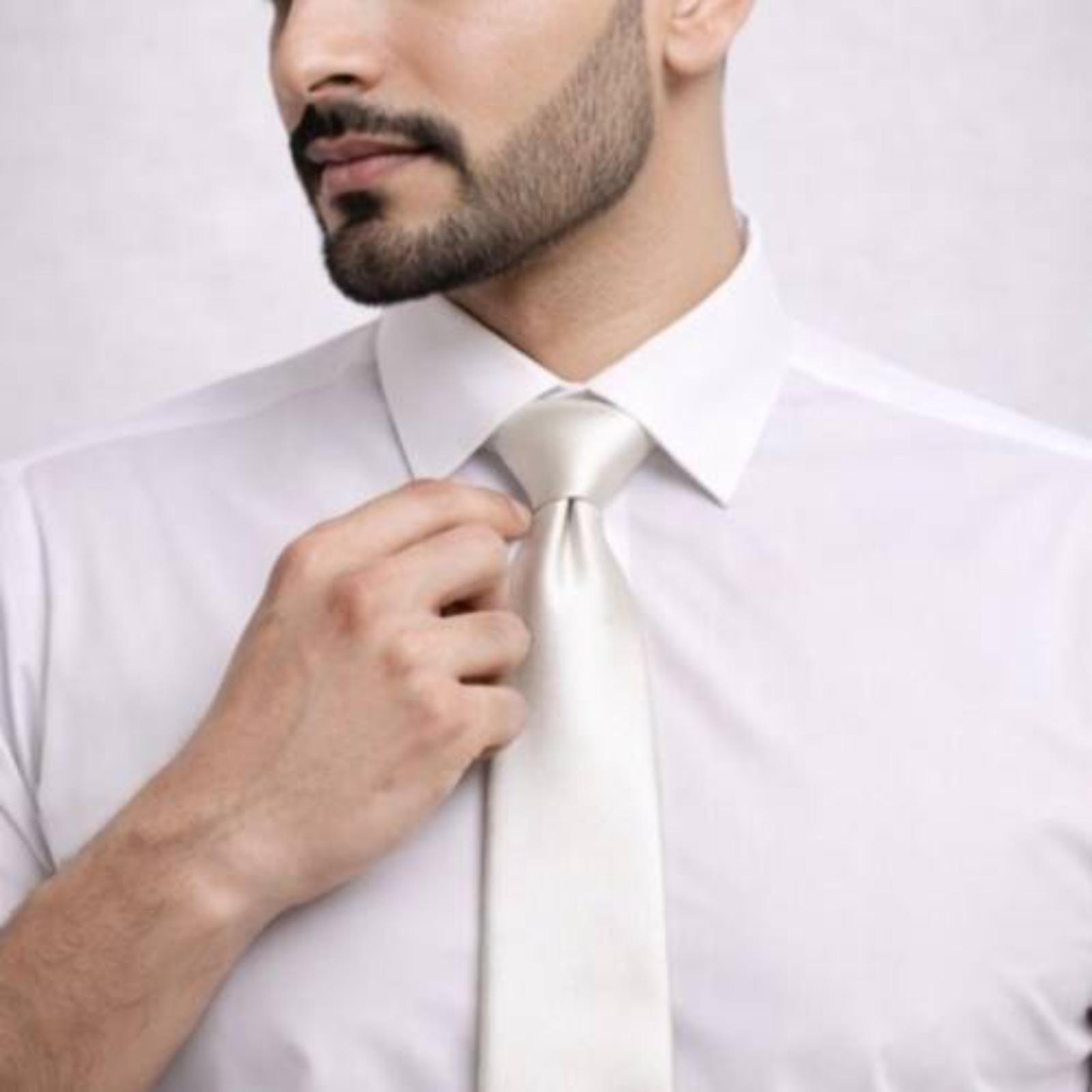 Modern Silver Tie
