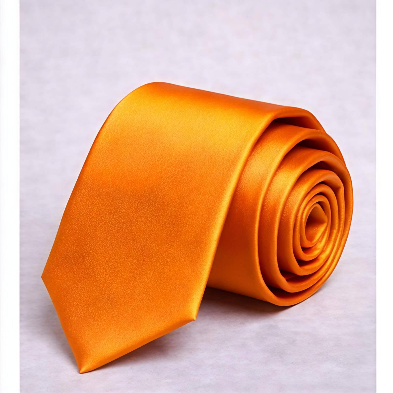 Vibrant Orange Tie