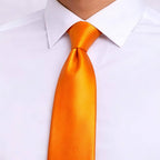 Vibrant Orange Tie