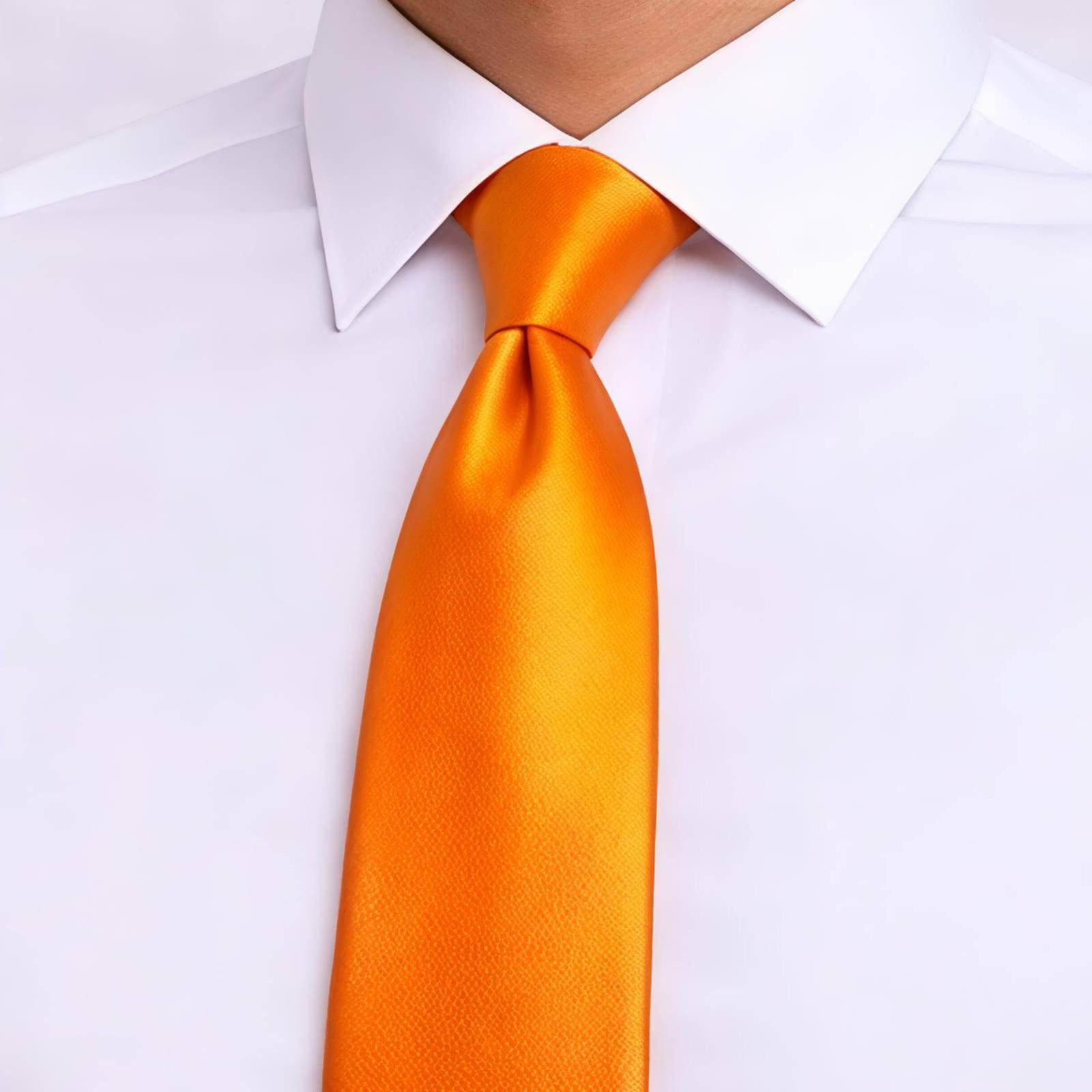 Vibrant Orange Tie