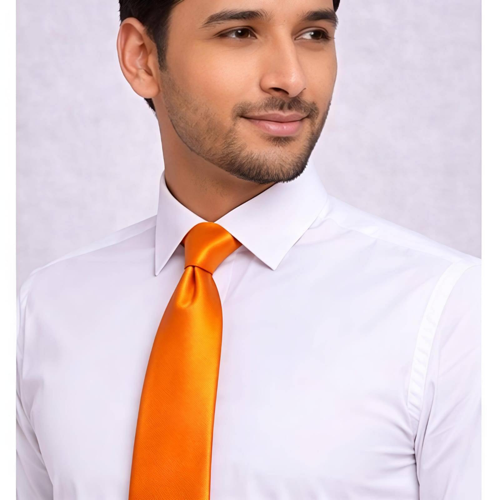 Vibrant Orange Tie