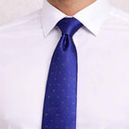 Royal Blue Micro-Motif Tie