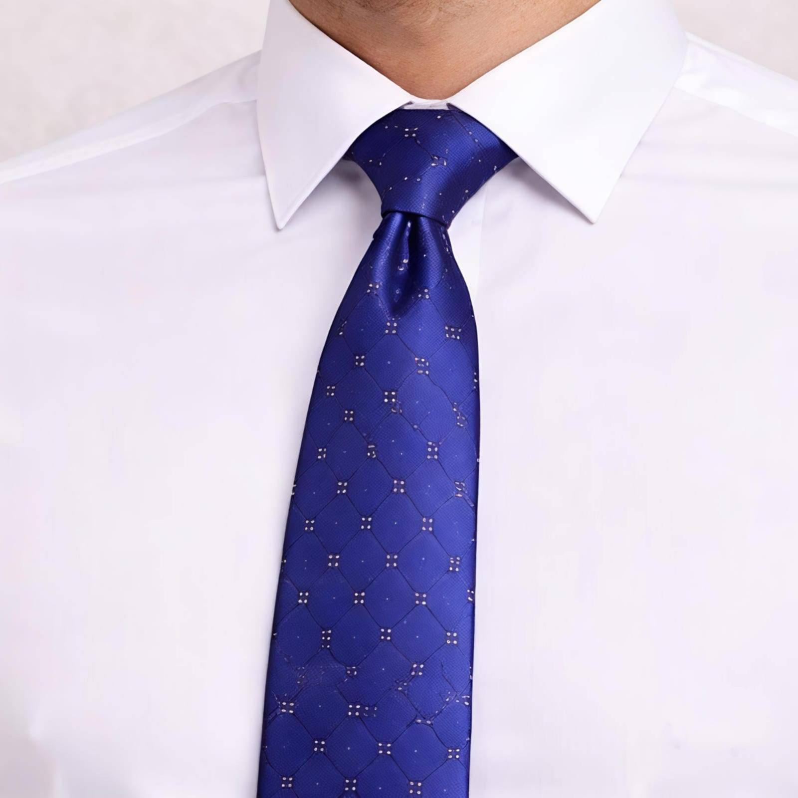 Royal Blue Micro-Motif Tie