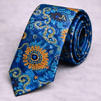 Vibrant Blue Paisley Tie