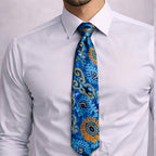 Vibrant Blue Paisley Tie