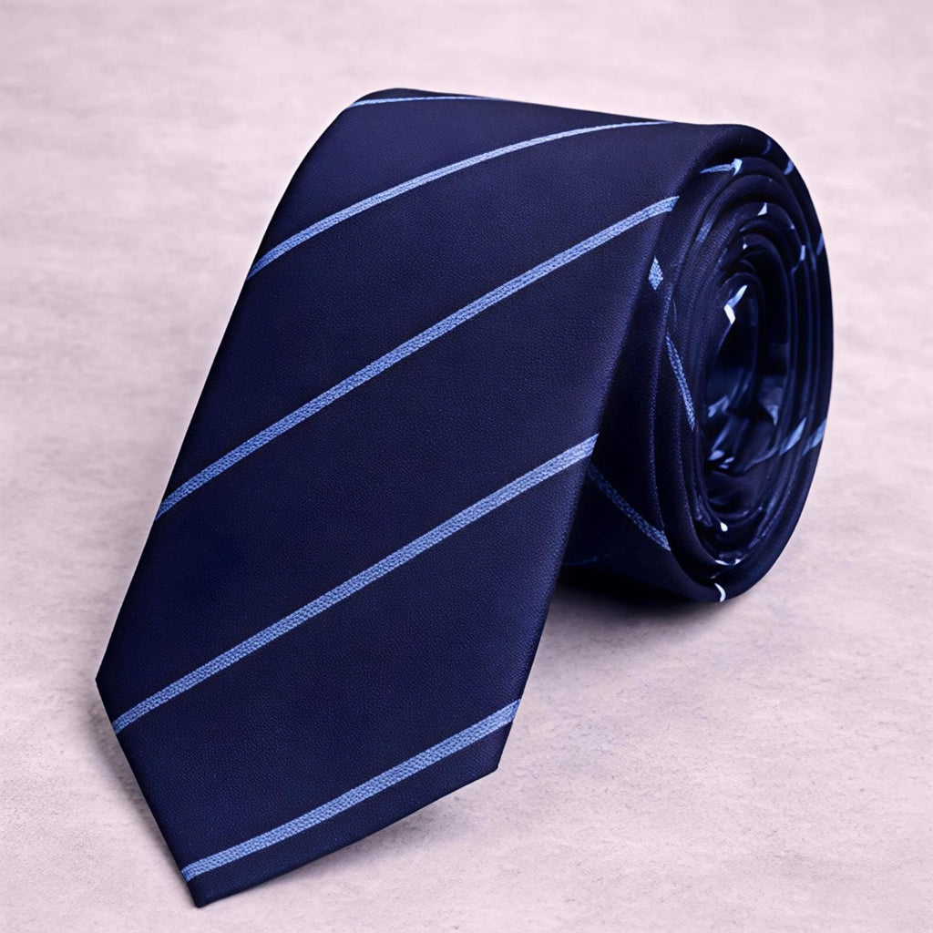 Navy Blue Sleek Tie