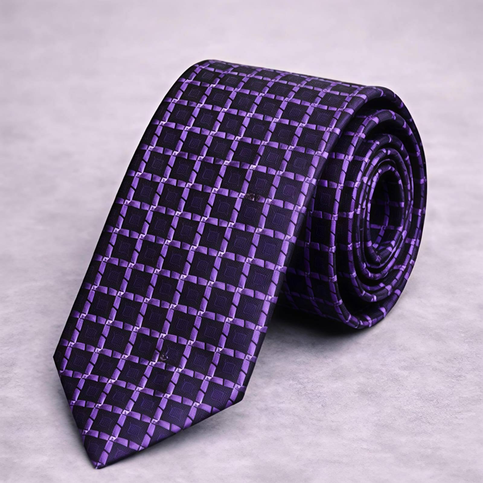 Purple Grid Tie