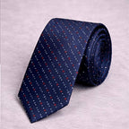 Navy Blue Fine Dot Tie