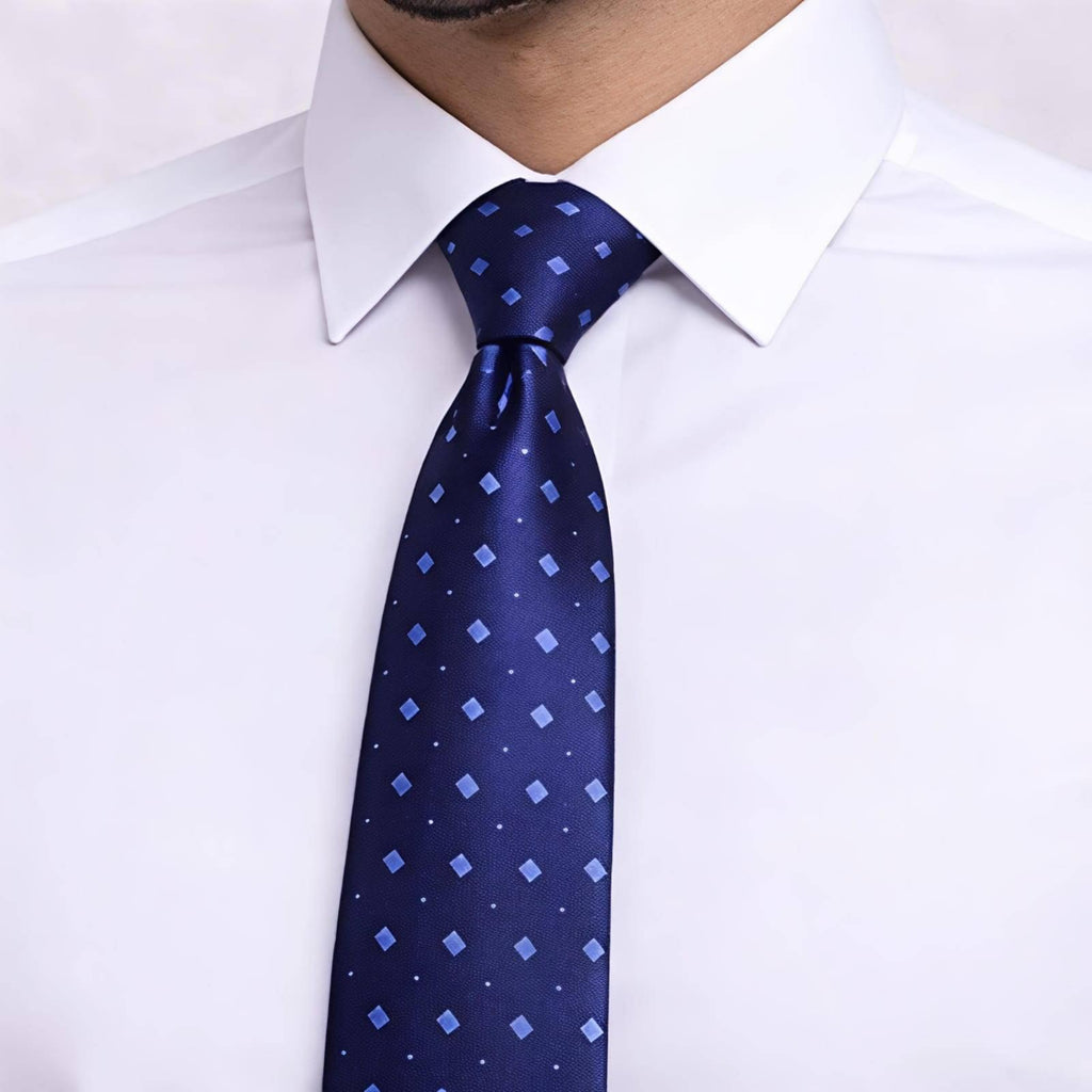 Navy Blue Dotted Tie