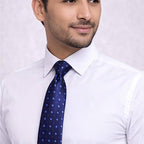 Navy Blue Dotted Tie