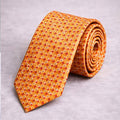 Orange Geometrics Tie