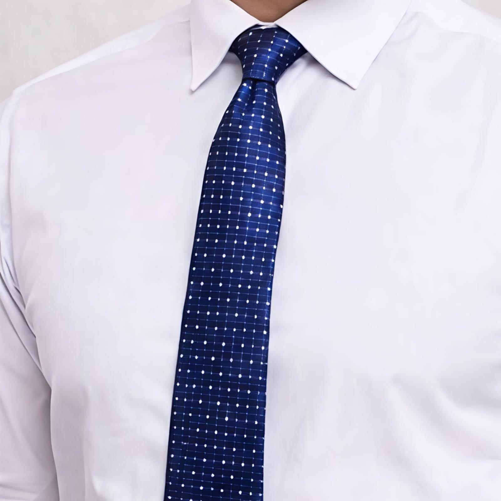 Navy Blue Dot Tie