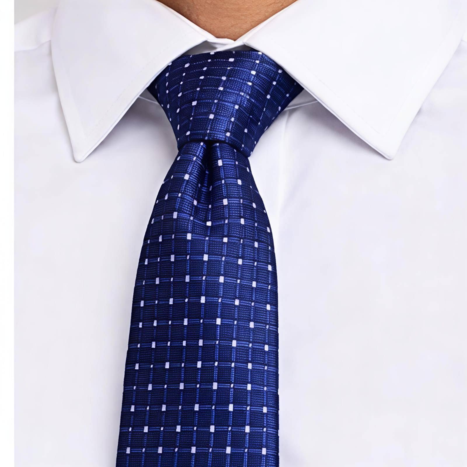 Navy Blue Dot Tie
