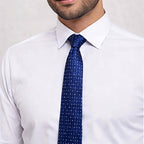 Navy Blue Dot Tie