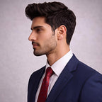 Red Fine Dot Tie