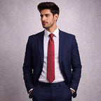 Red Fine Dot Tie