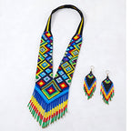 Royal Mosaic Handcrafted Beaded Necklace Set