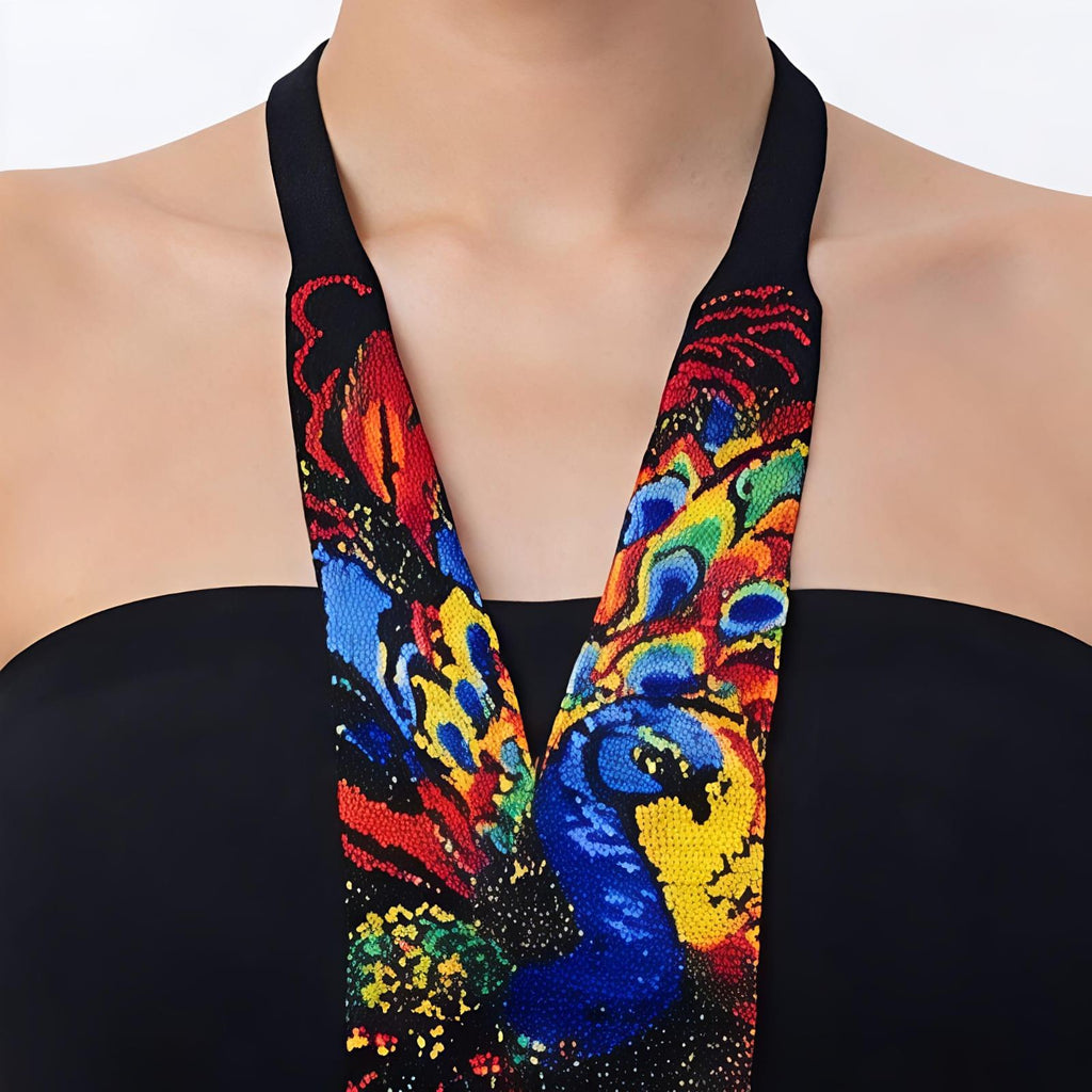 Peacock Handcrafted Beaded Necklace Set