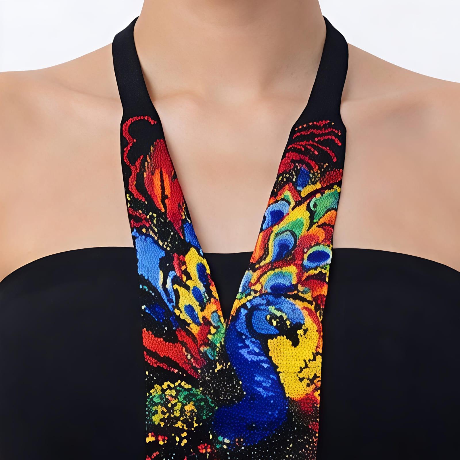 Peacock Handcrafted Beaded Necklace Set