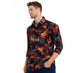 Architectural Print Casual Shirt-3