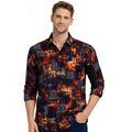 Architectural Print Casual Shirt-1