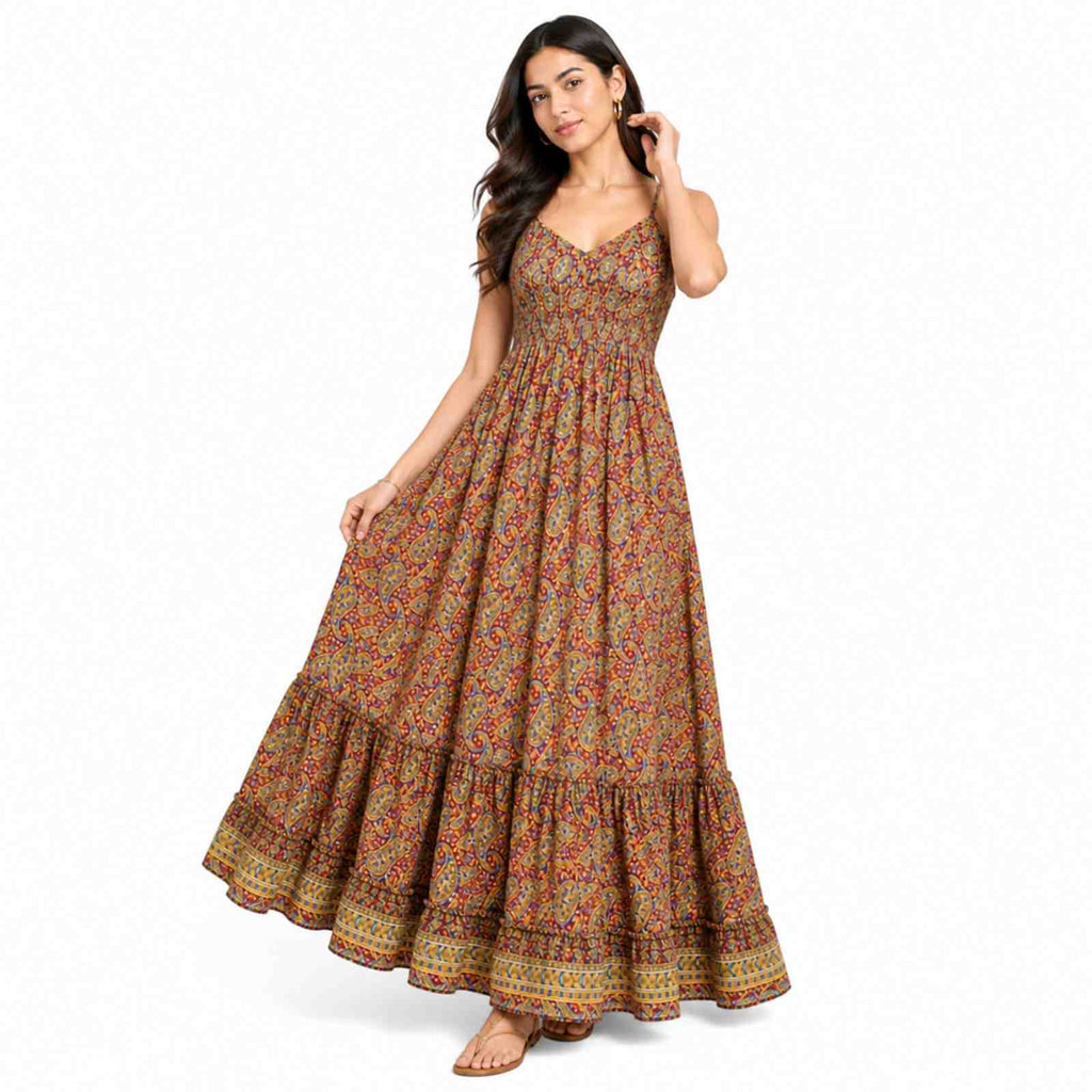 Blossom Grace Tiered Maxi Dress