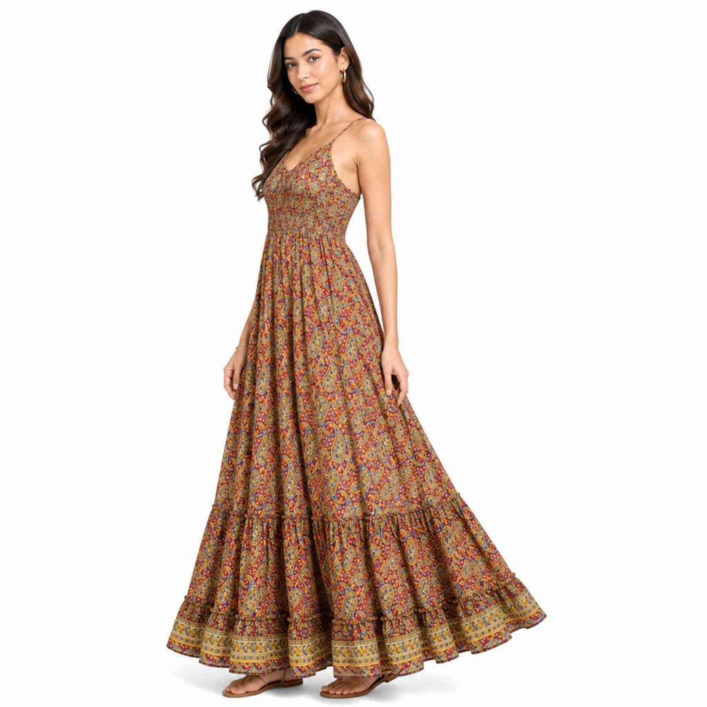Blossom Grace Tiered Maxi Dress
