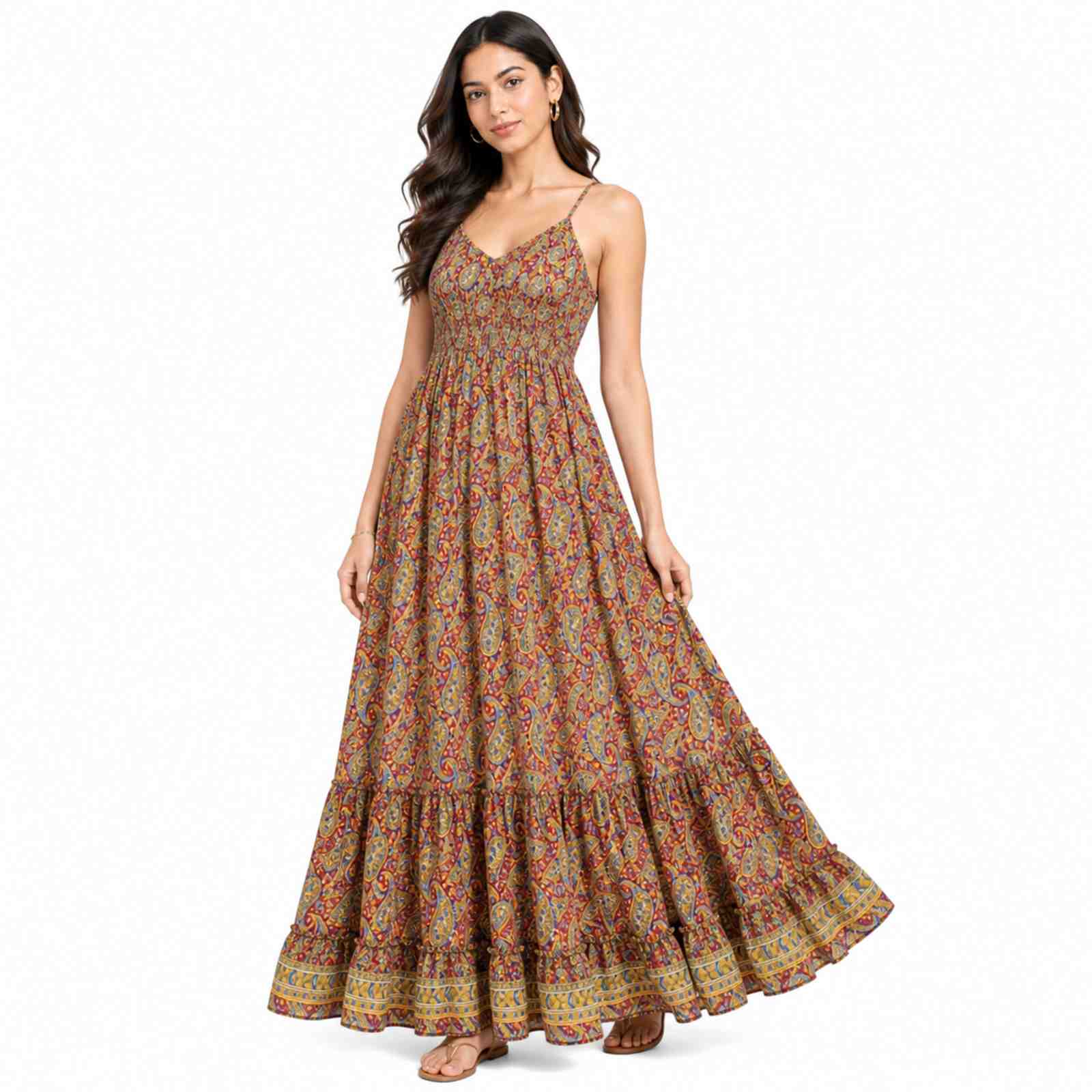 Blossom Grace Tiered Maxi Dress