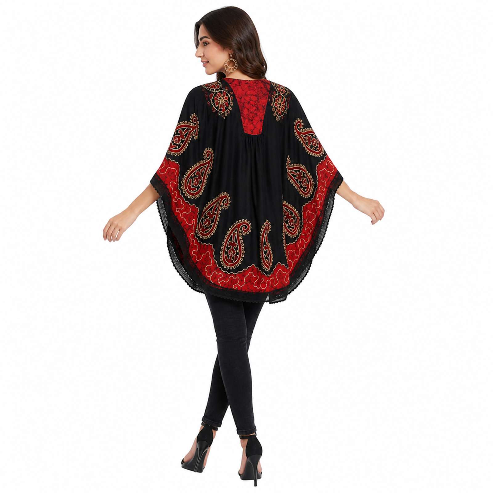 Midnight Paisley Kaftan Tunic