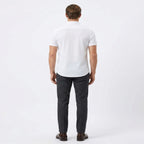 Men's Classic White Casual Half Sleeve Shirt-3
