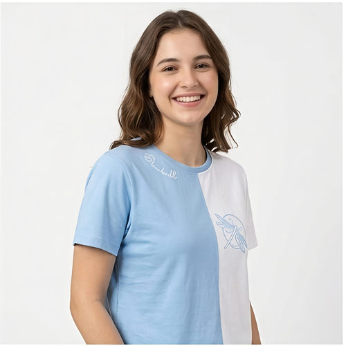 Dual Tone Color Block T-Shirt
