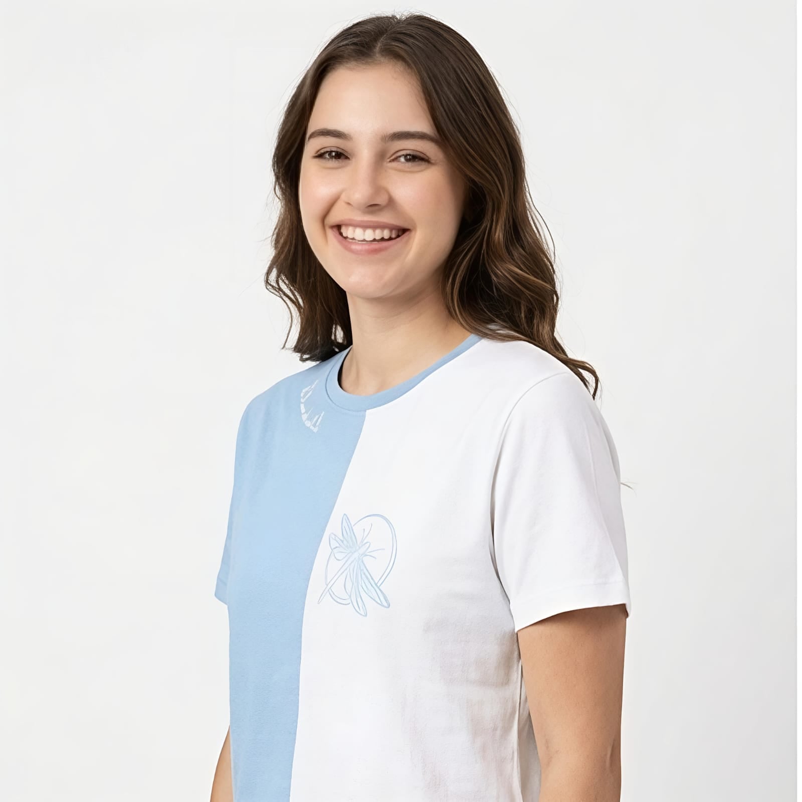 Dual Tone Color Block T-Shirt