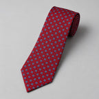 Red Fine Dot Tie
