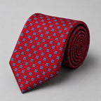 Red Fine Dot Tie