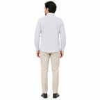 Formal White Microprinted Shirts-4