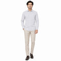 Formal White Microprinted Shirts-1