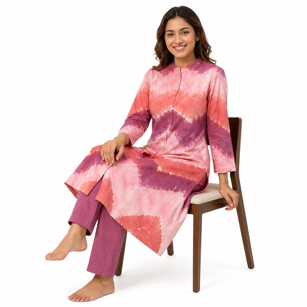Blush Harmony Printed Women's Co-Ord Set