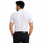 Classic Microprinted White Formal Shirts