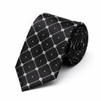 Charcoal Black  Diamond Grid Tie