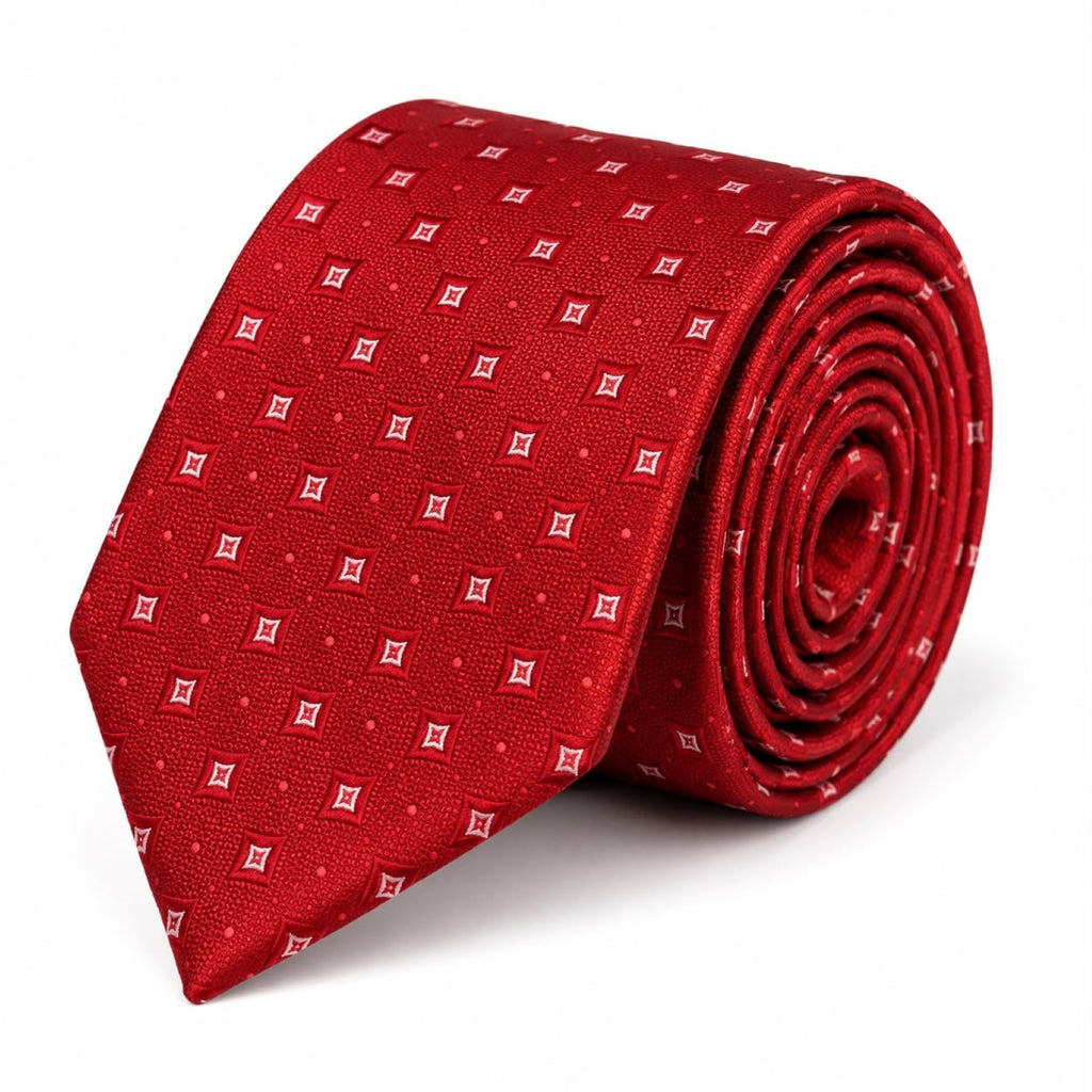 Classic Red Micro - Dot Tie