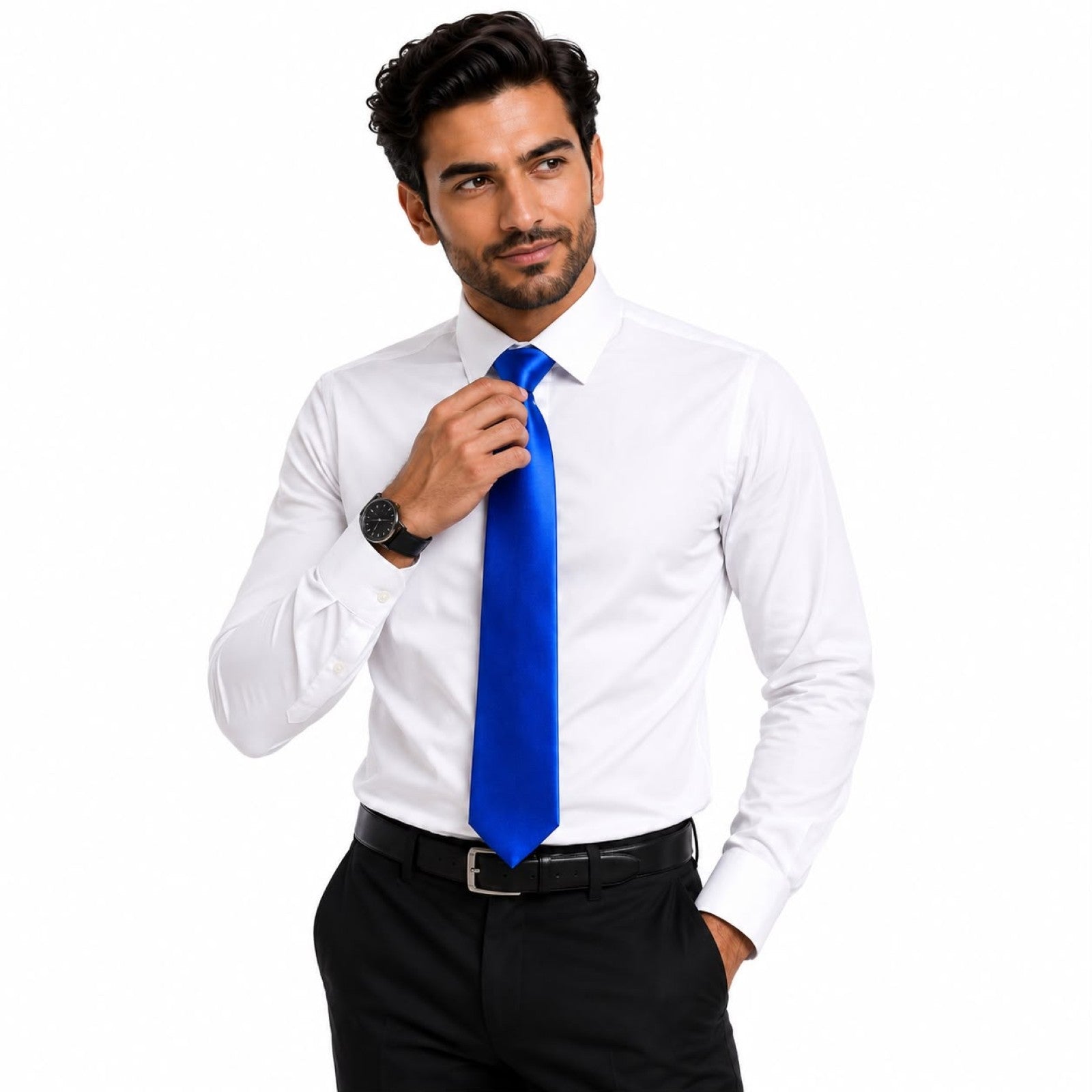 Cool Indigo Blue Tie